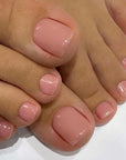 Pink Toe Nails