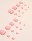 Pink Toe Nails