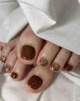Chocolate Toe Nails
