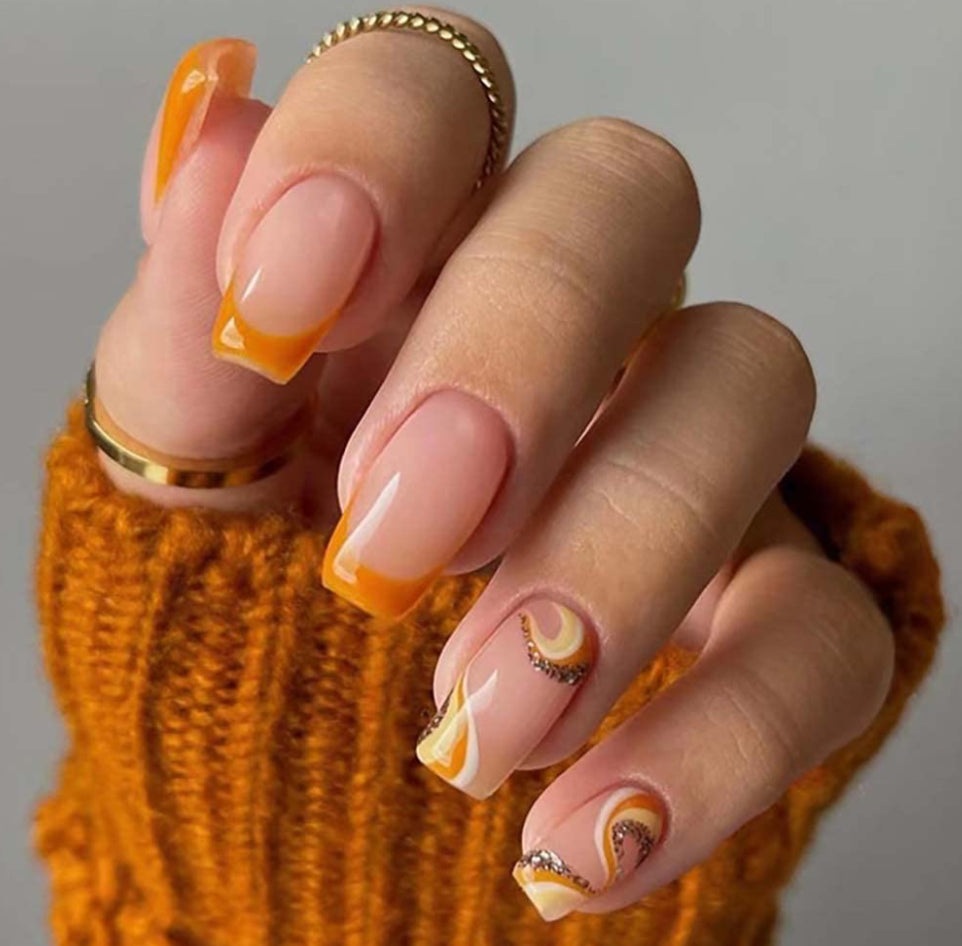 Orange Swirls