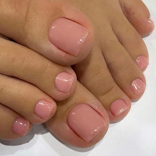 Pink Toe Nails