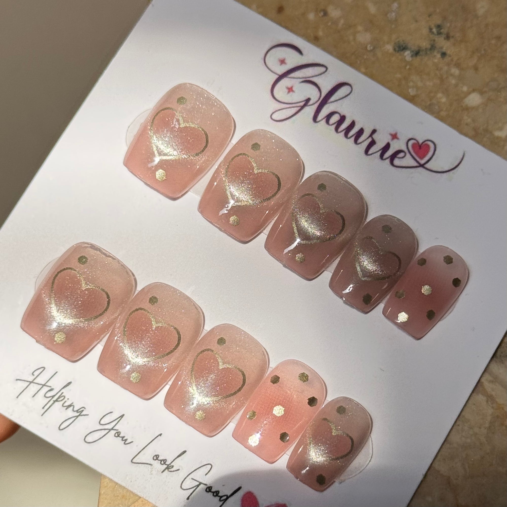Dot &amp; Heart Cat Eye
